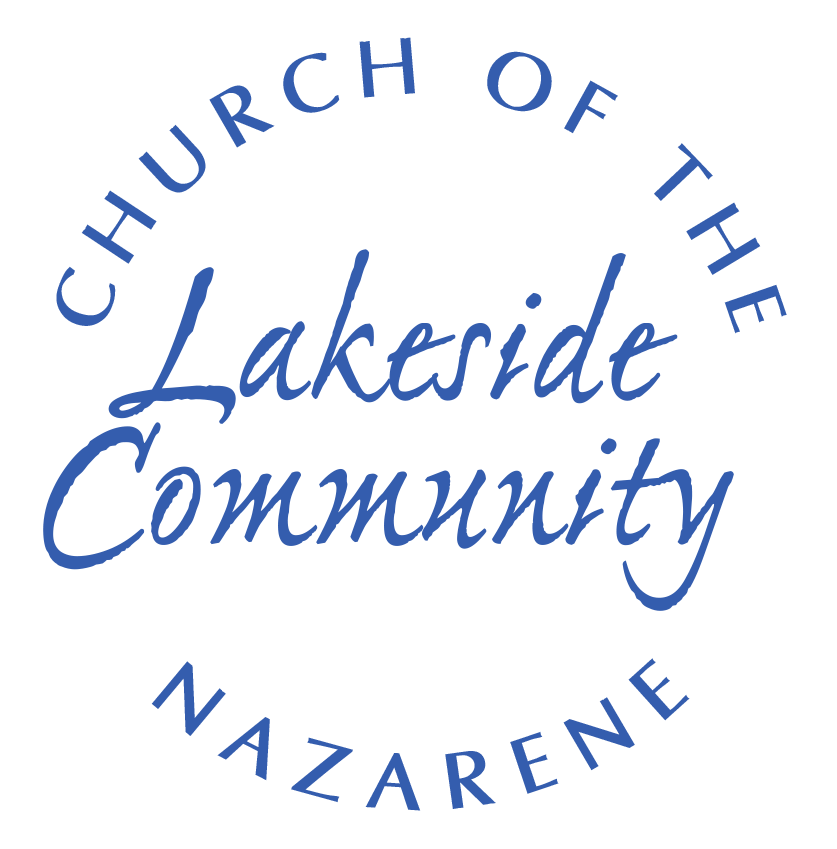 Lakeside Community Church of the Nazarene circular wordmark logo.